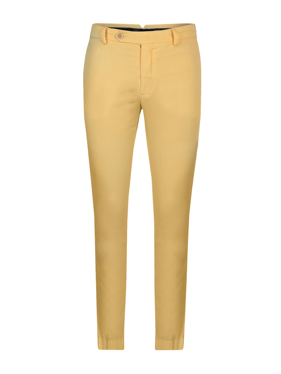 

HACKETT LONDON Men Regular Fit Mid-Rise Cotton Trousers, Yellow