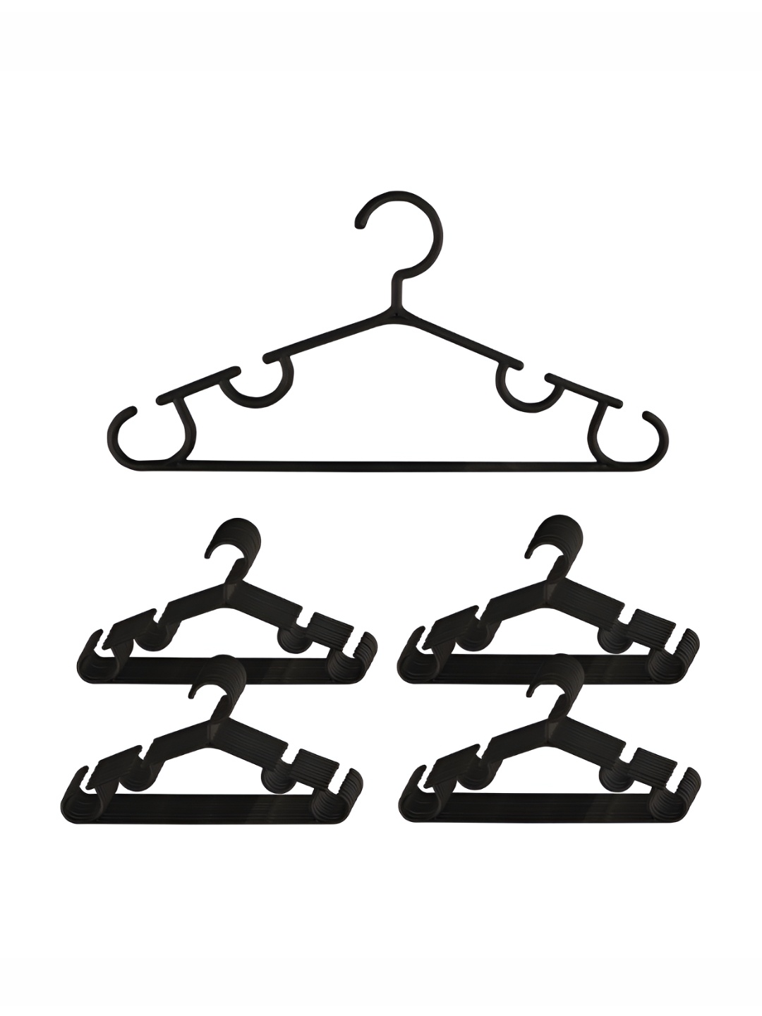 

Kuber Industries 40 Pieces Black Bar Hangers