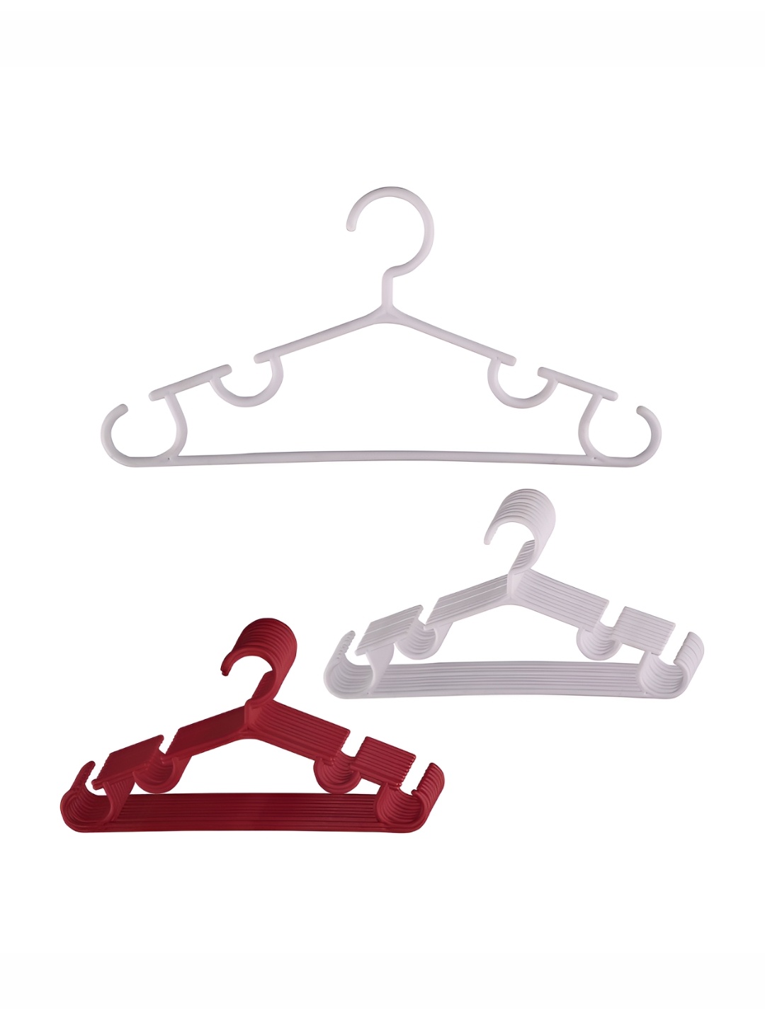 

Kuber Industries Pack of 20 Bar Hangers, White