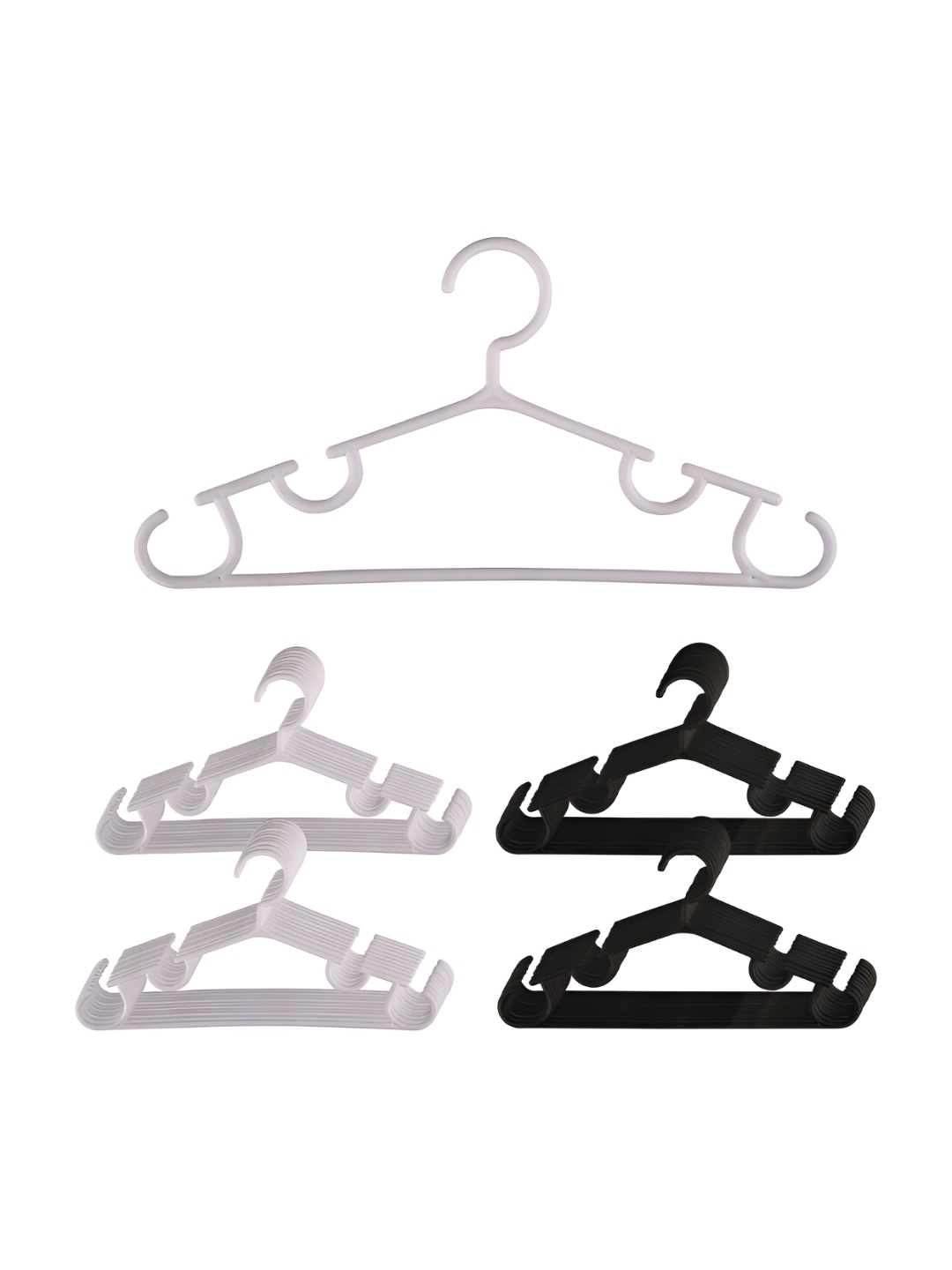 

Kuber Industries Pack of 40Black & White Bar Hangers