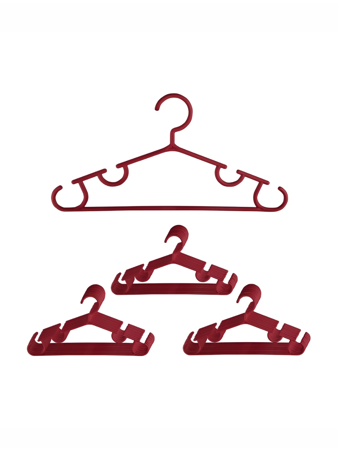 

Kuber Industries 30Pcs Maroon Bar Hangers