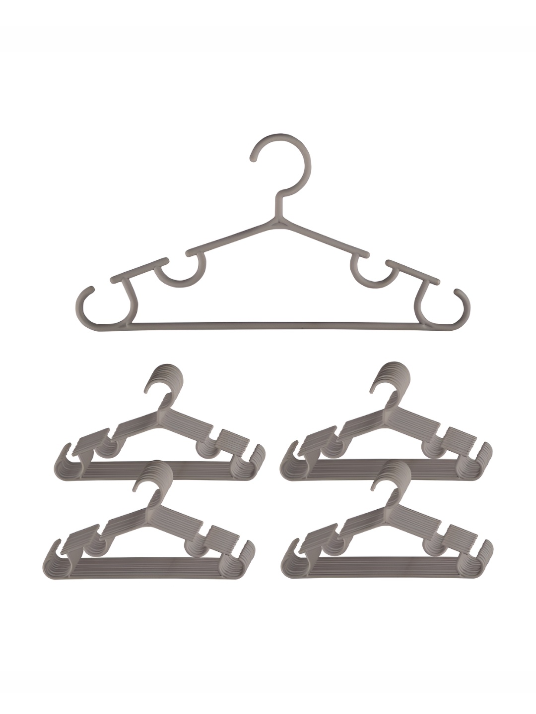 

Kuber Industries Pack of 40 Grey Bar Hangers