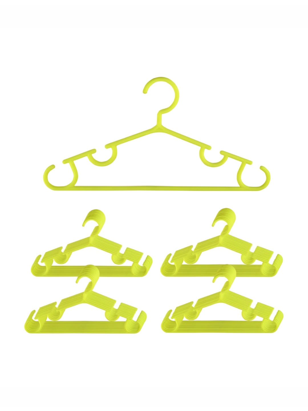 

Kuber Industries Pack of 40 Plastic Multi-Purpose Bar Hangers, Yellow