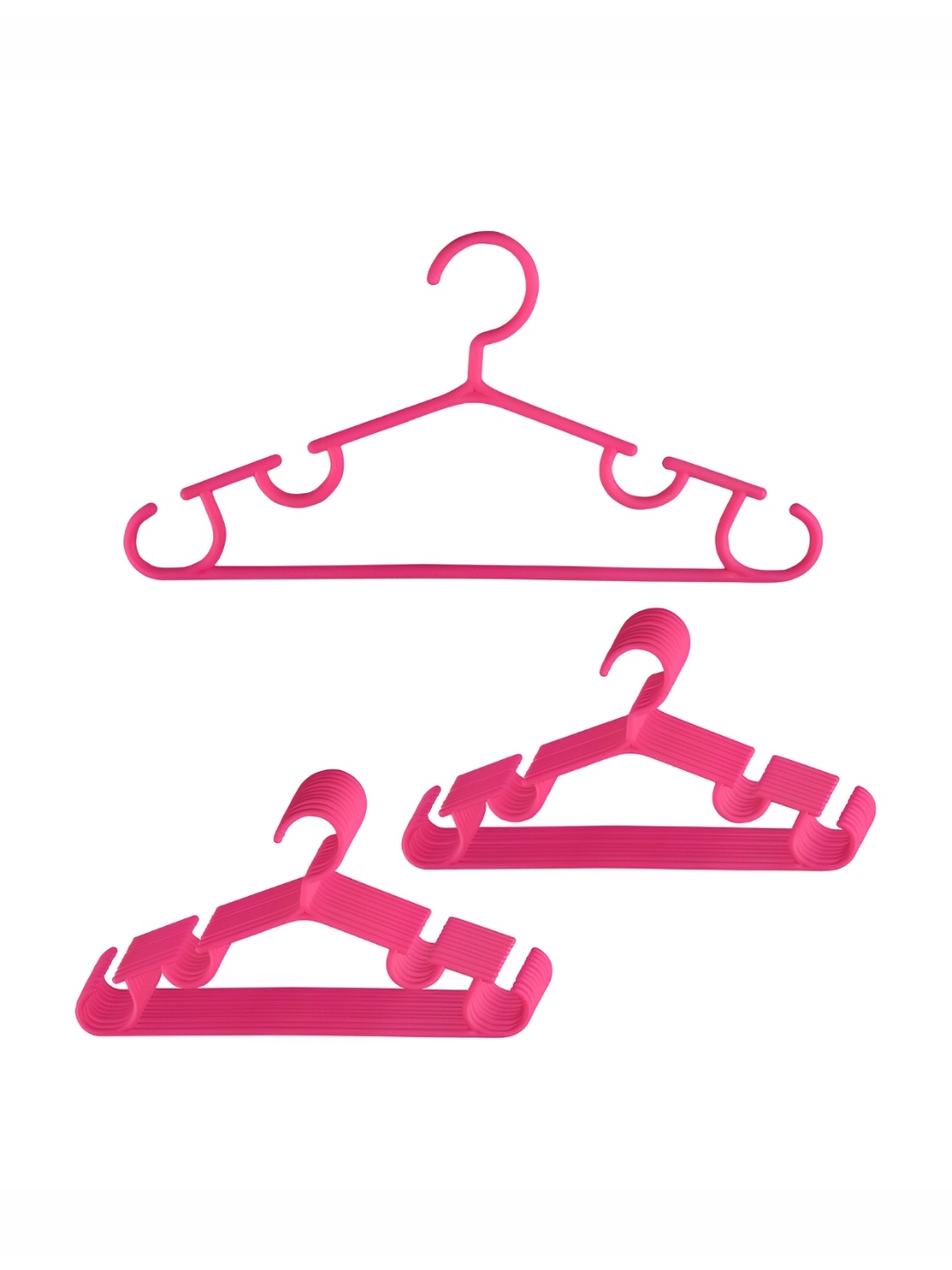 

Kuber Industries Pack of 20 Clothes Hangers, Pink