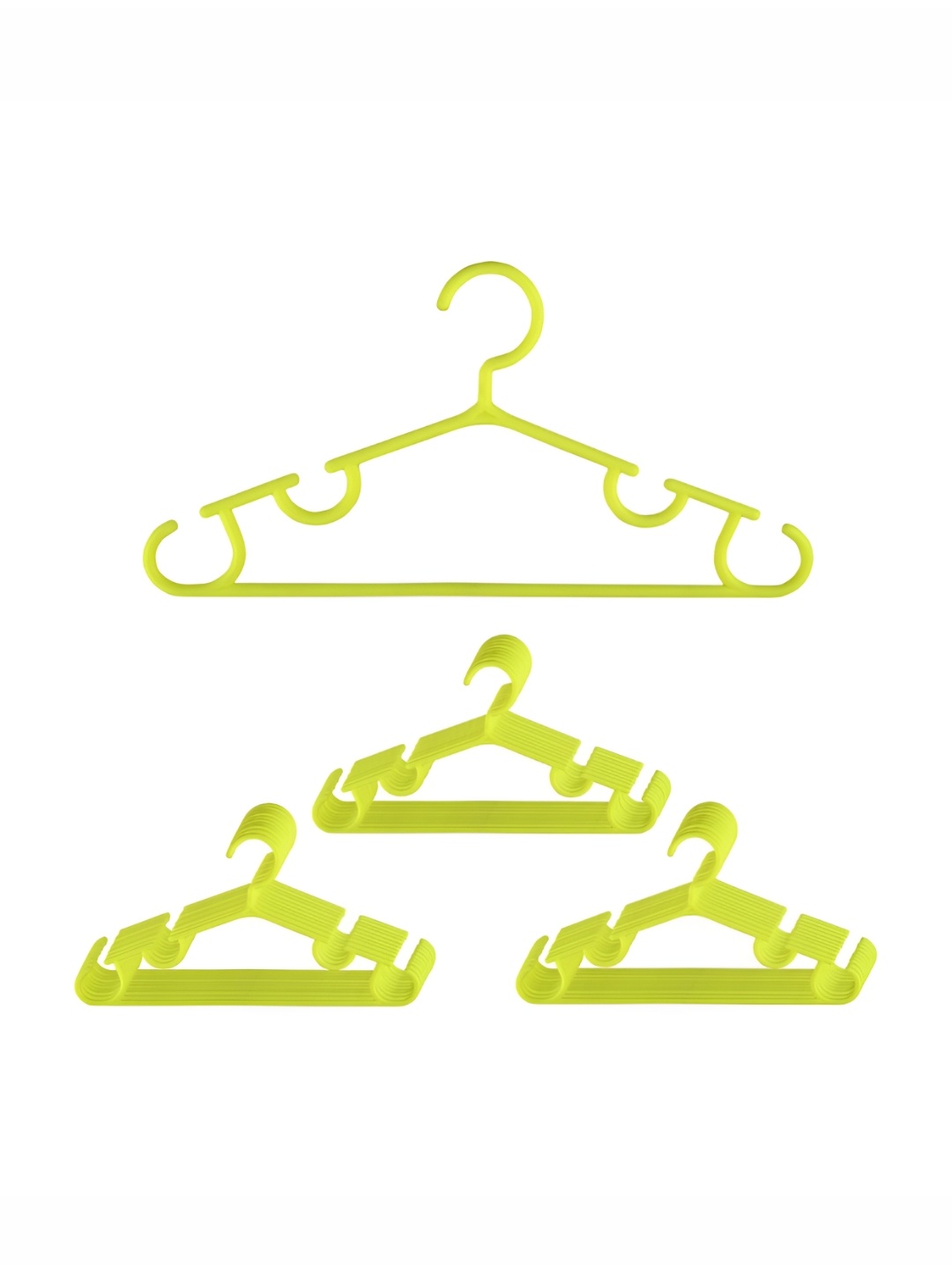 

Kuber Industries Pack of 30 Clothes Bar Hangers, Yellow
