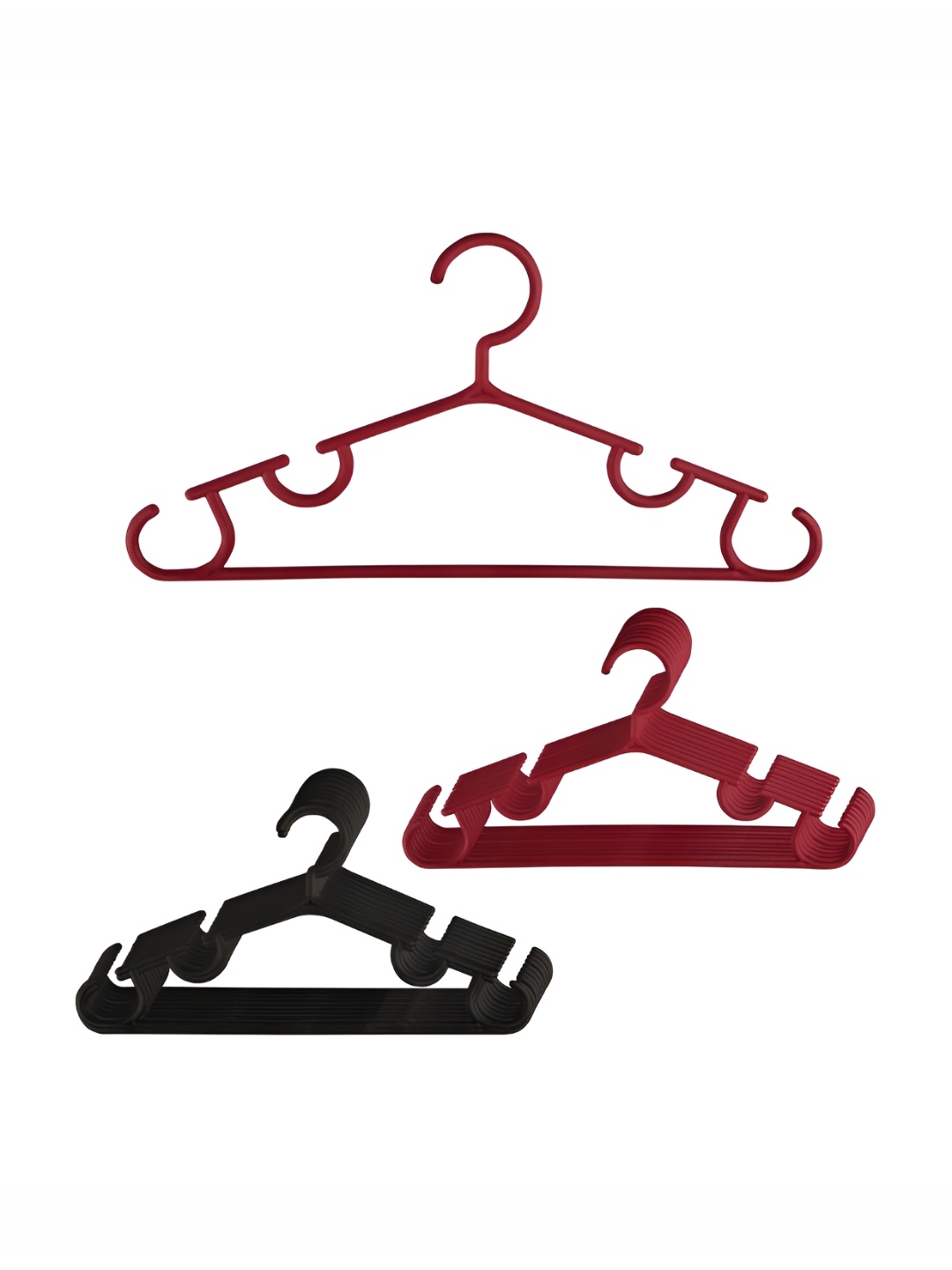 

Kuber Industries Pack of 20 Solid Bar Hangers, Maroon