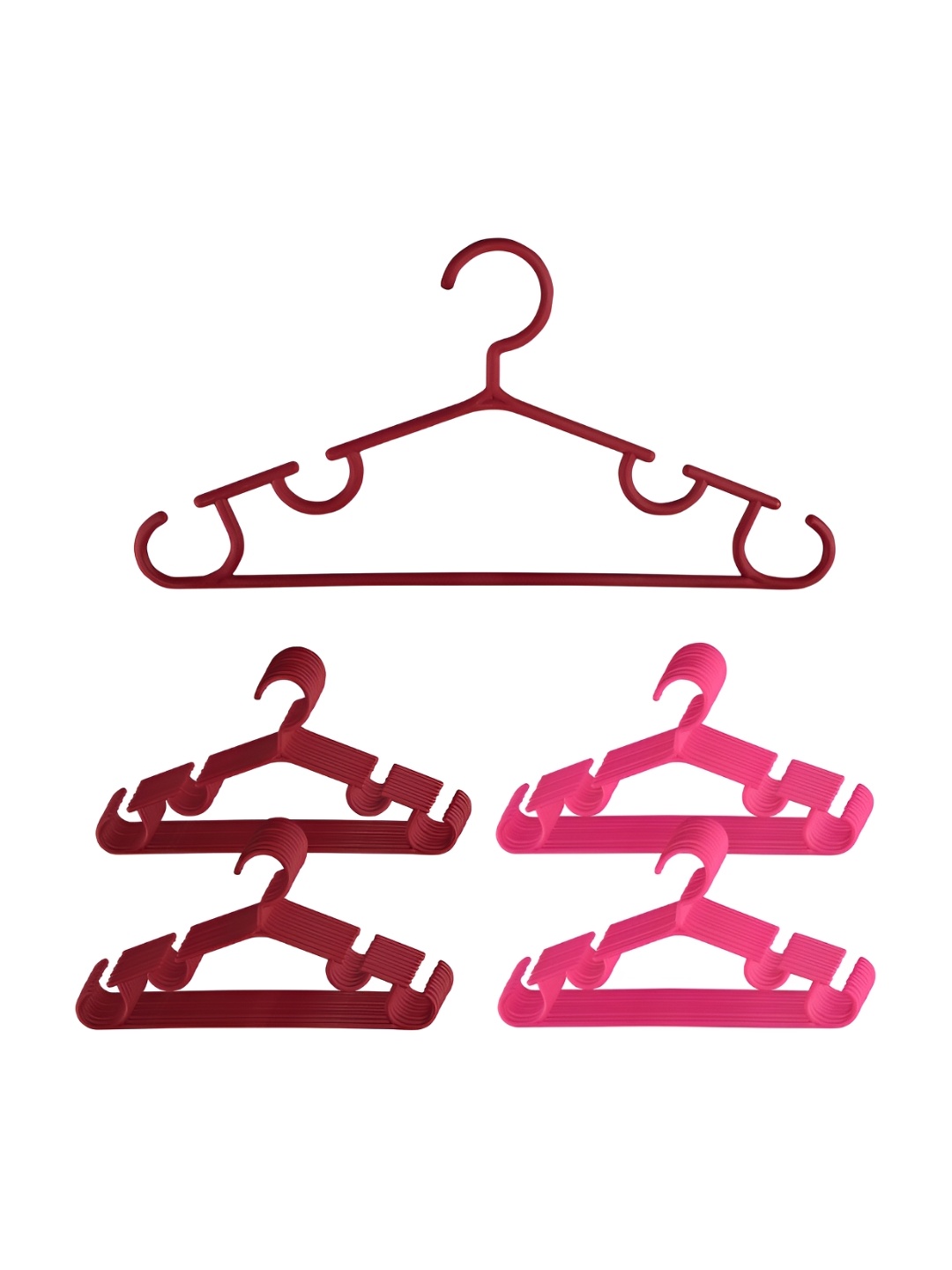 

Kuber Industries Pack of 40 Clothes Bar Hangers, Maroon