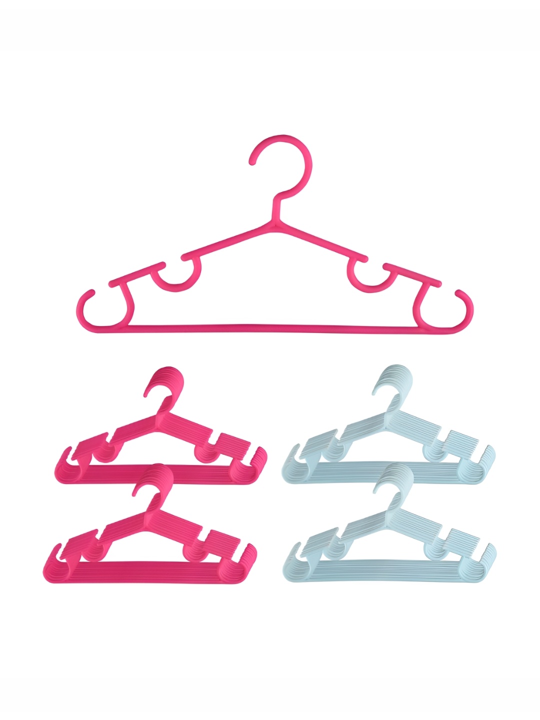 

Kuber Industries Pack of 40 Plastic Multi-Purpose Bar Hangers, Pink