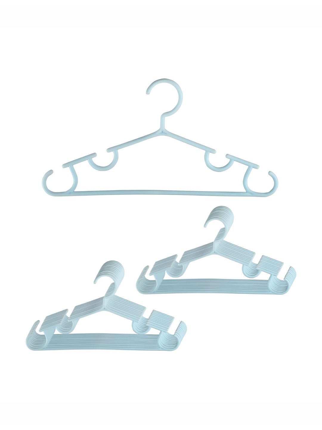 

Kuber Industries Pack of 20 Plastic Multi-Purpose Bar Hangers, Blue