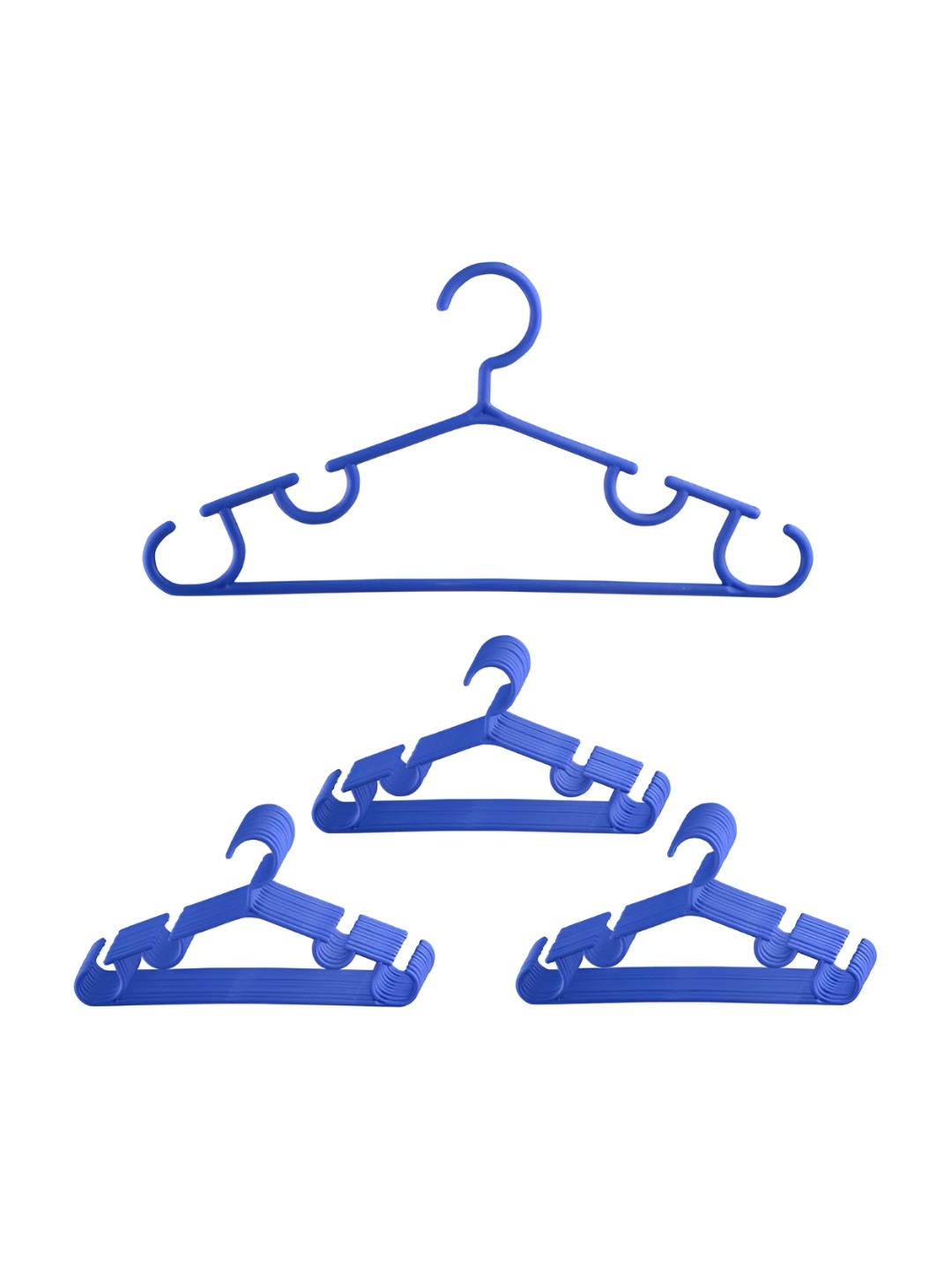 

Kuber Industries Pack of 30 Solid Bar Hangers, Blue