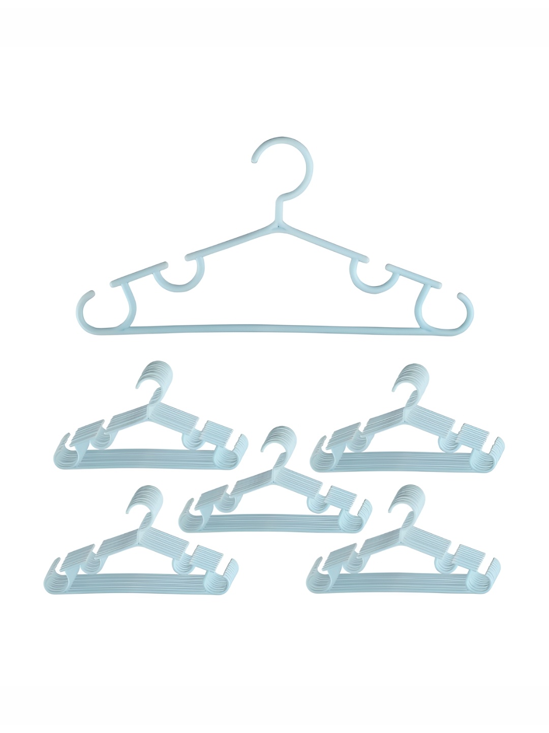 

Kuber Industries Pack of 50 Plastic Multi-Purpose Bar Hangers, Blue