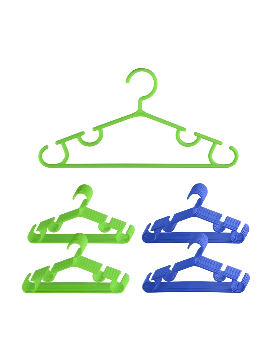 

Kuber Industries Pack of 40 Plastic Multi-Purpose Bar Hangers, Green