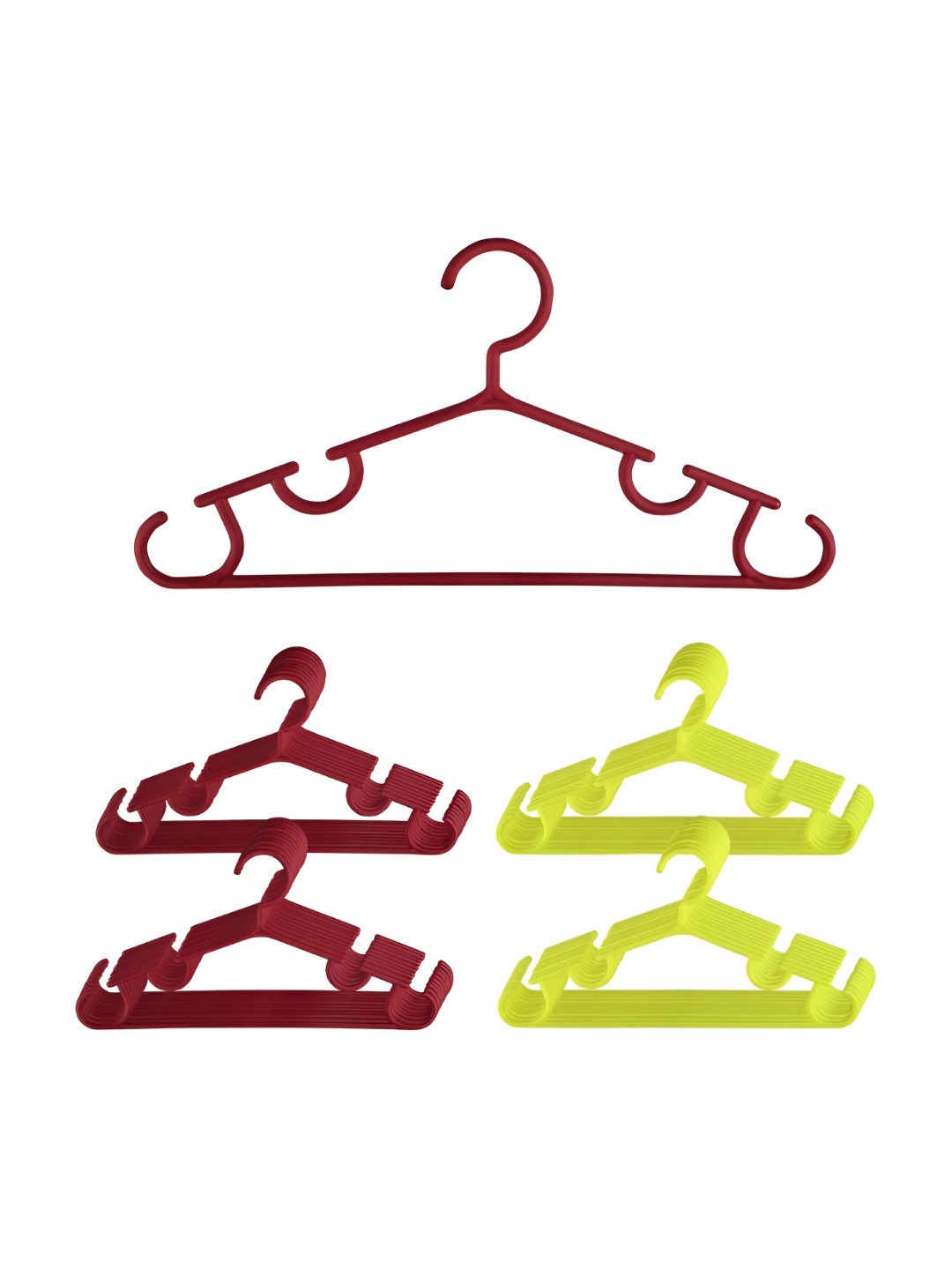

Kuber Industries Pack of 40 Clothes Bar Hangers, Maroon