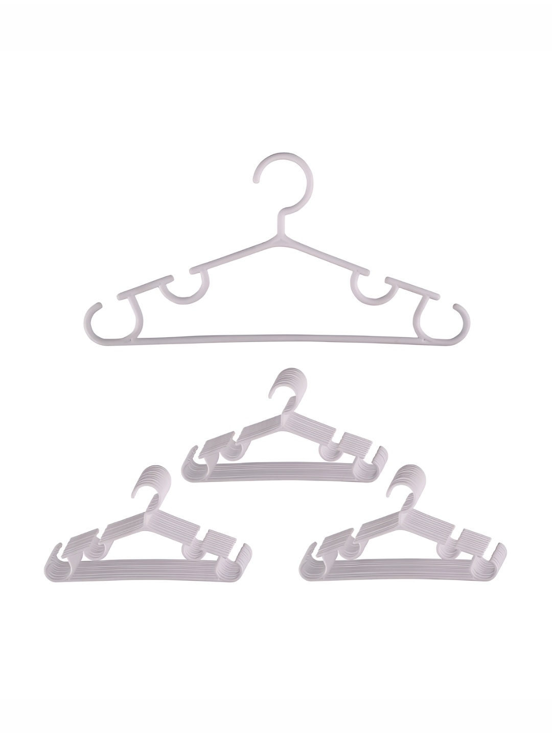 

Kuber Industries Pack of 30 Clothes Bar Hangers, White