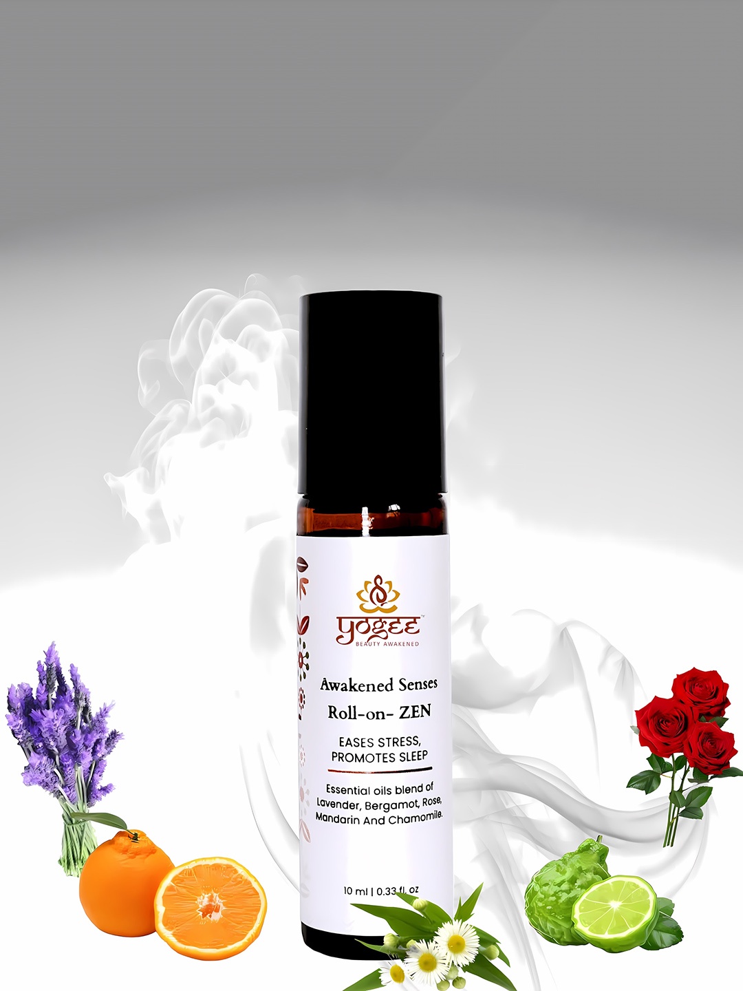 

YOGEE Zen Awakened Senses Roll On For Stress Relief & Sleep Induction - 10ml, Off white