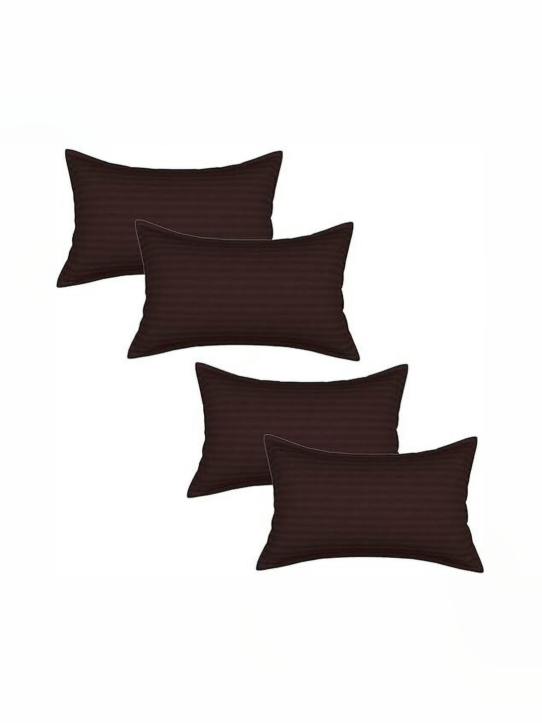 

RF RELAXFEEL Brown Set of 4 Fibre Filled Polycotton Breathable Sleep Pillow