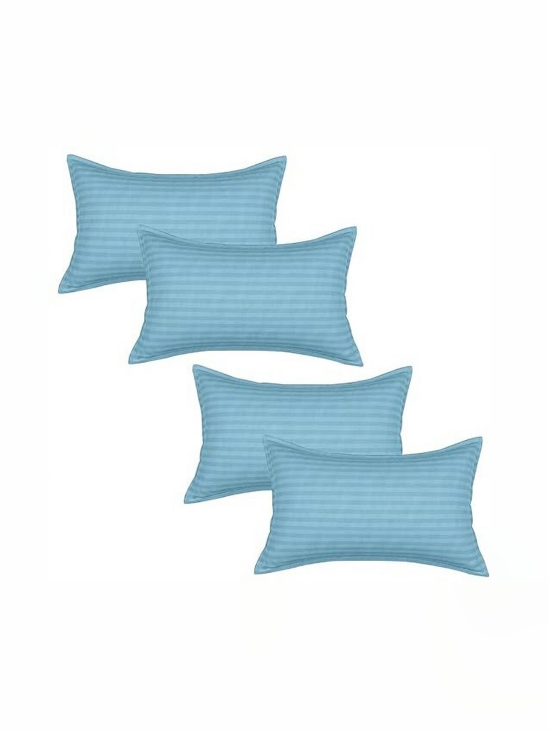 

RF RELAXFEEL Turquoise Blue Set of 4 Fibre Filled Polycotton Breathable Sleep Pillow