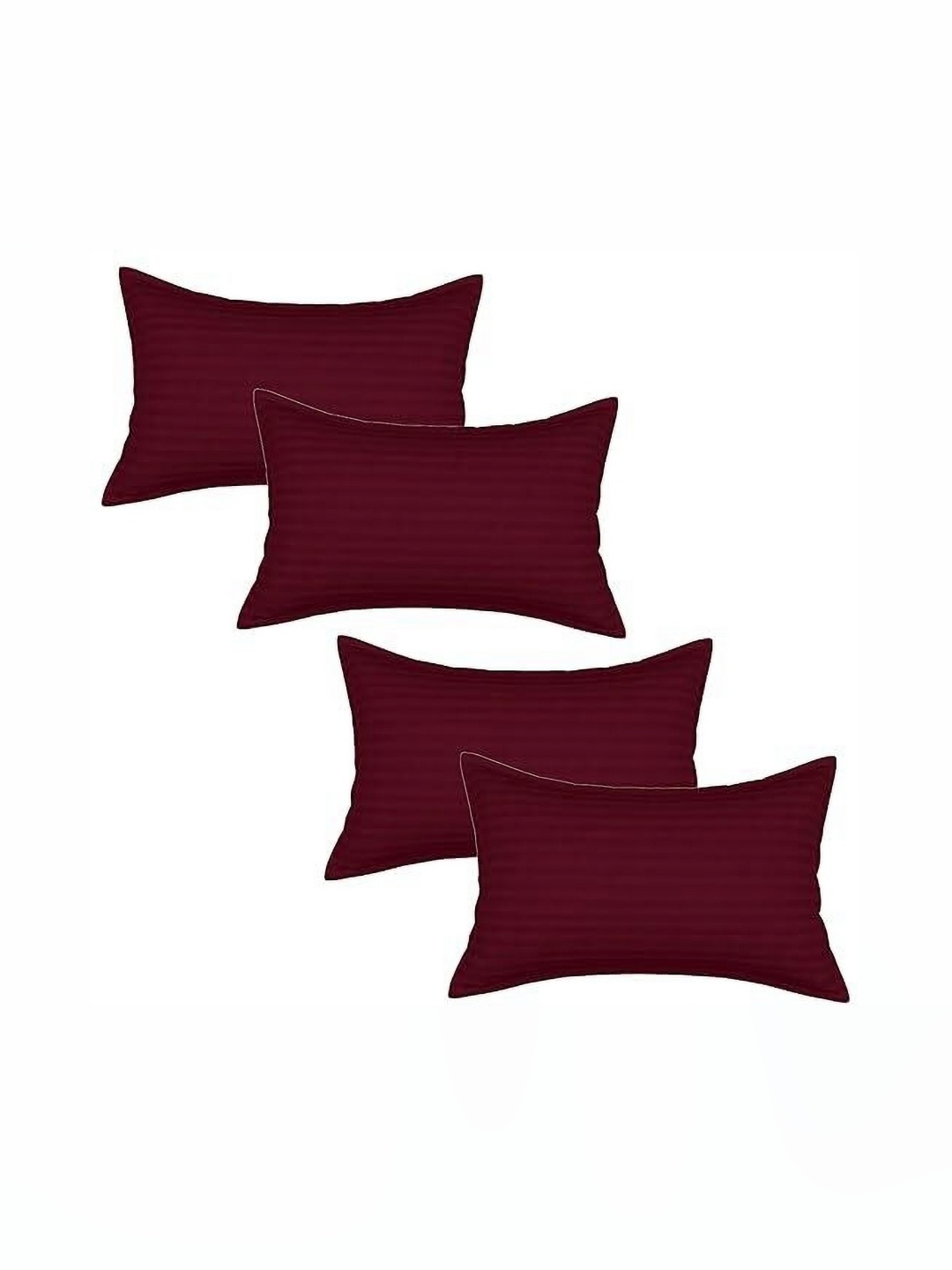 

RF RELAXFEEL Maroon Set of 4 Fibre Filled Polycotton Breathable Sleep Pillow