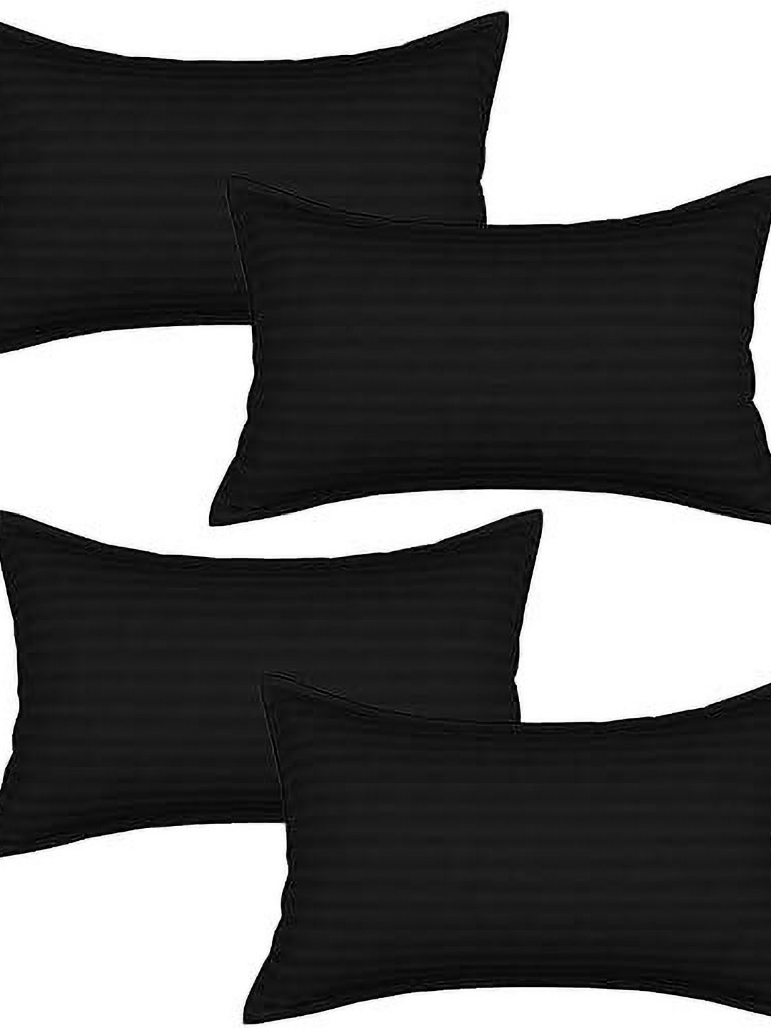 

RF RELAXFEEL Black Set of 4 Fibre Filled Polycotton Breathable Sleep Pillow