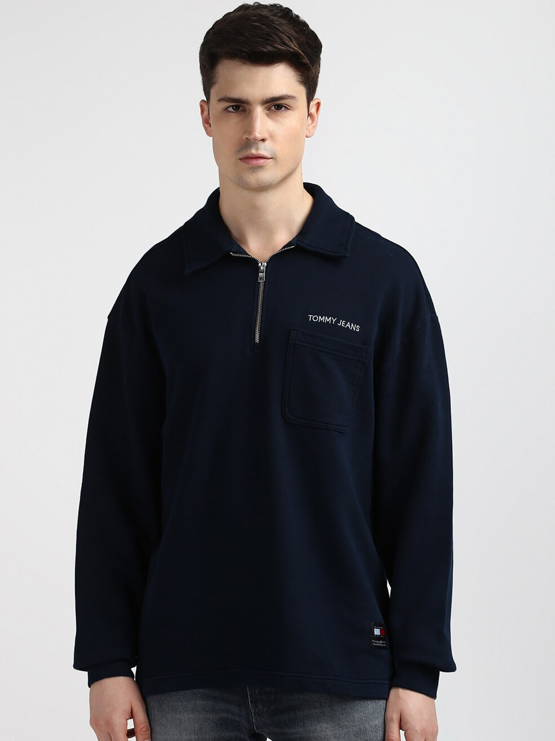 

Tommy Hilfiger Cotton Men Sweatshirt, Navy blue