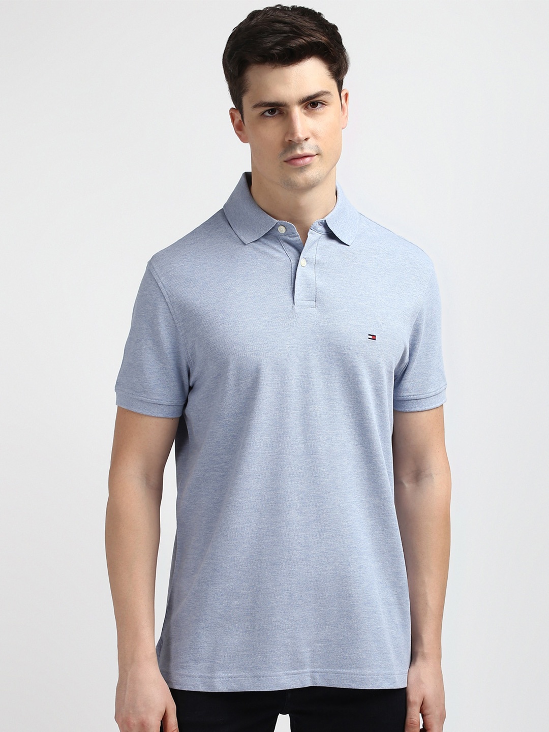 

Tommy Hilfiger Men Polo Collar Pockets T-shirt, Blue