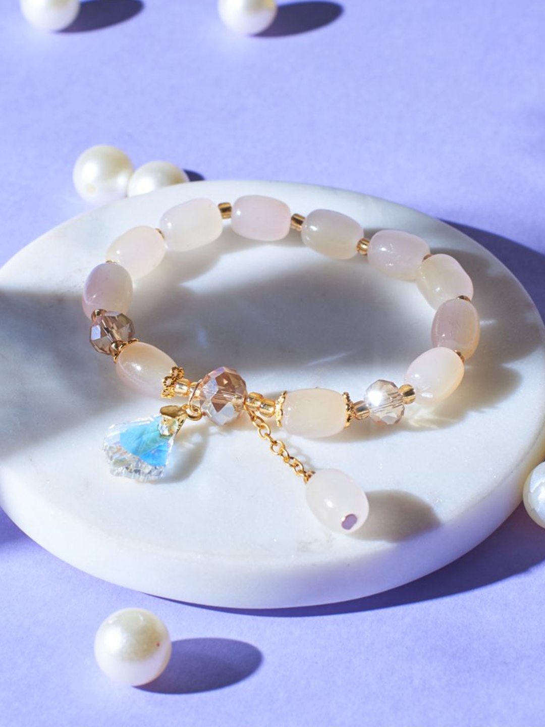 

SALTY Women Charm Bracelet, White