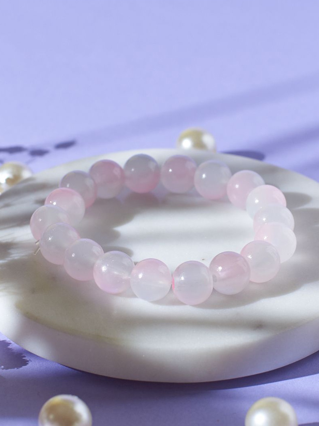 

SALTY Women Healing Love Beaded Bracelet, Pink