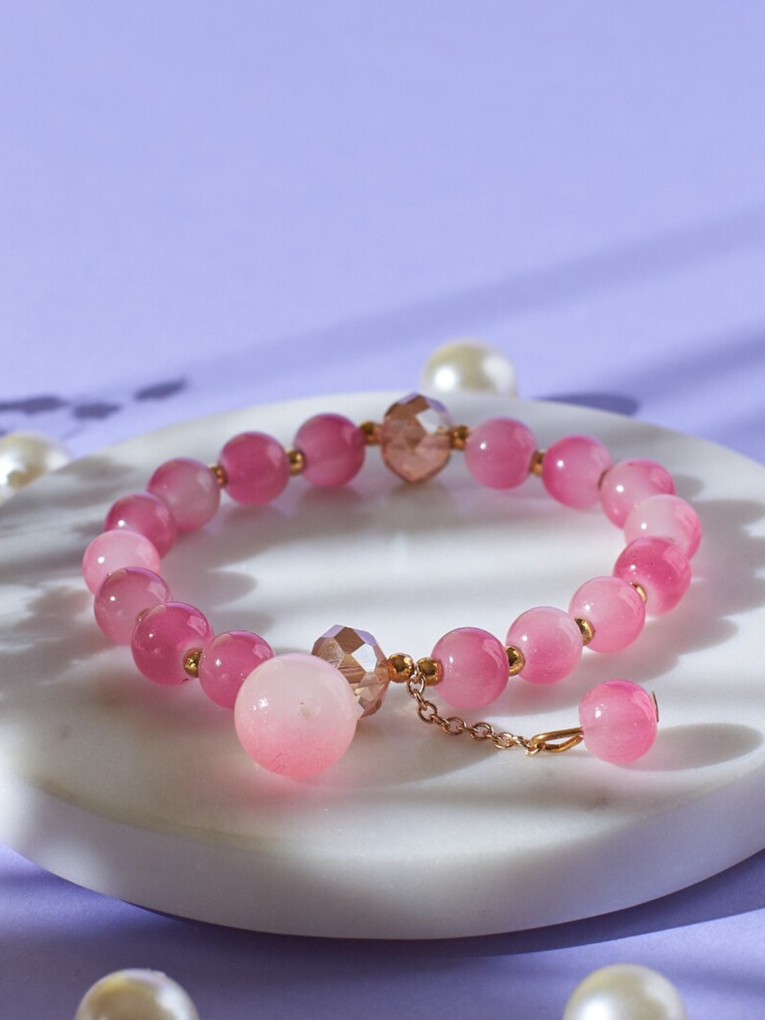 

SALTY Women Charm Bracelet, Pink