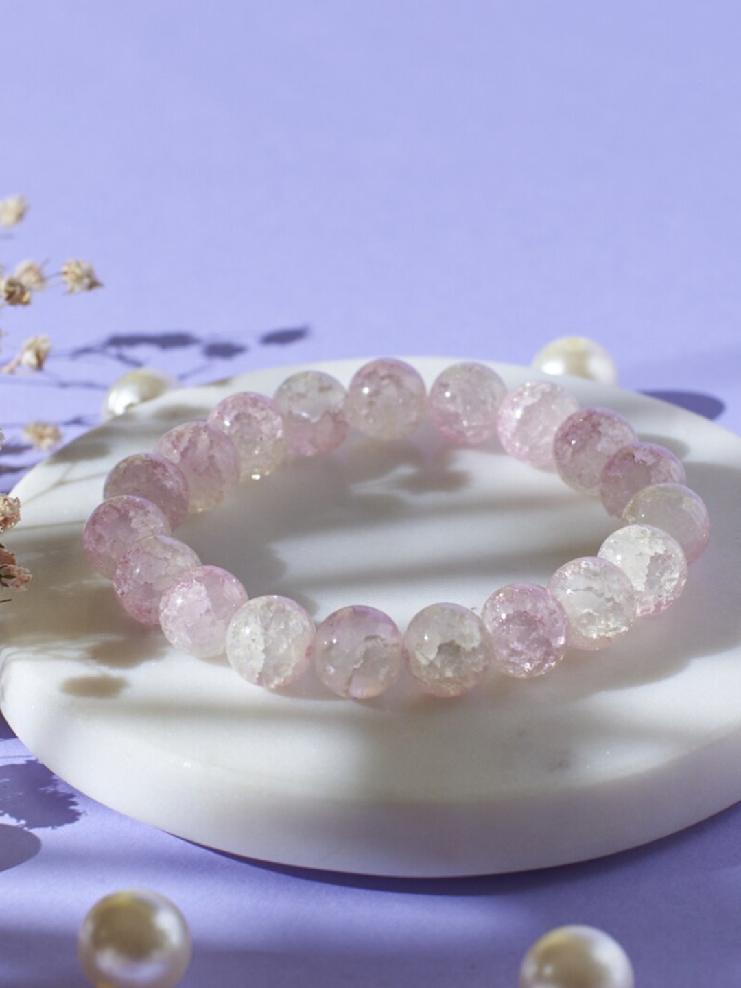 

SALTY Women Beaded Bracelet, Pink