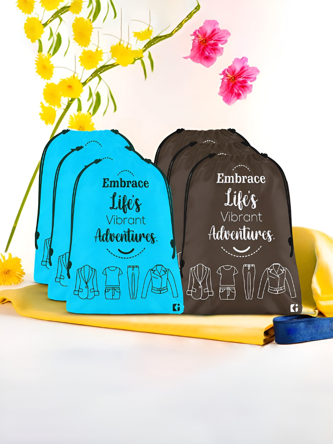 

Kuber Industries Set of 6 Multi-Utility Organisers, Blue