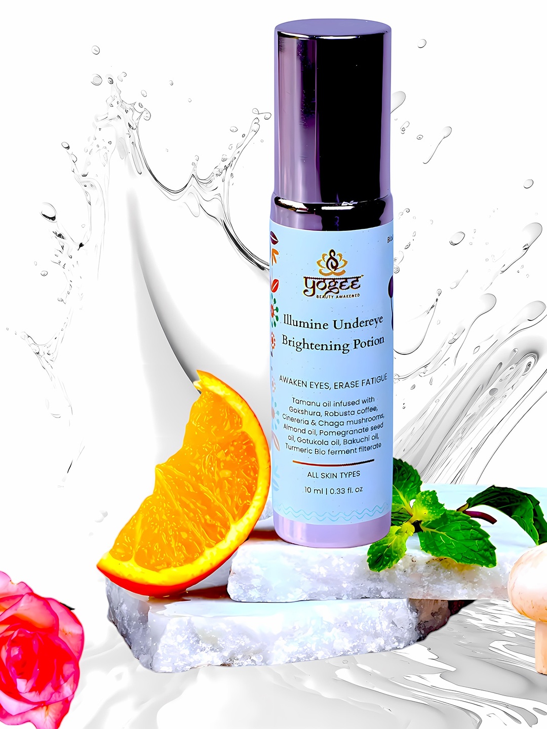 

YOGEE Illumine Undereye Brightening Potion With Almond Oil For Dark Circles -10ml, Off white
