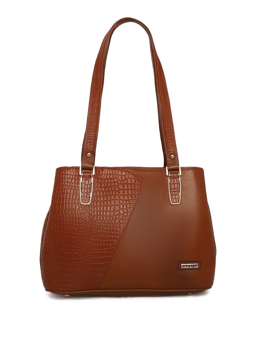 

Stamp Leather Shoulder Bag, Tan