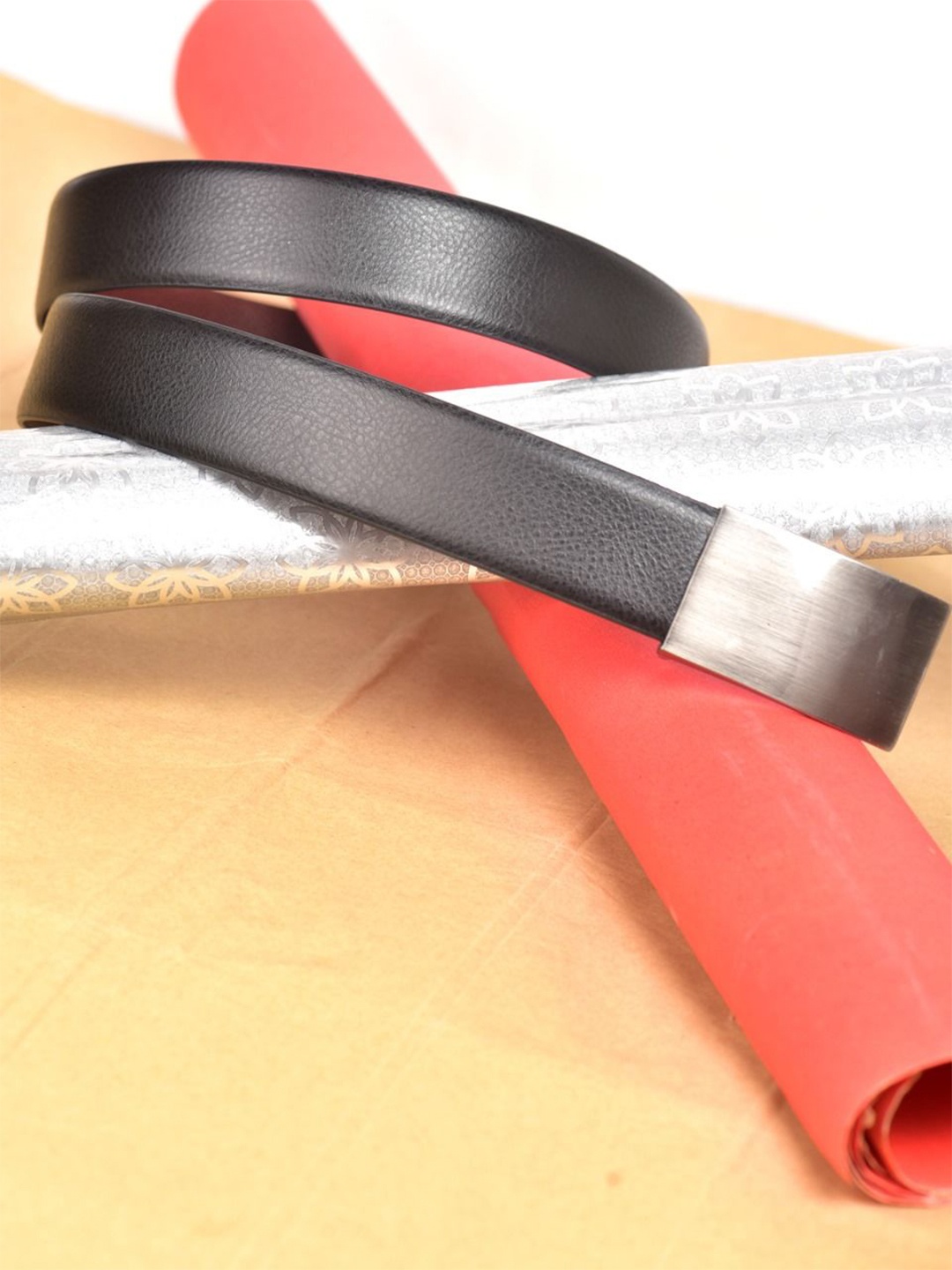 

WROGN Men Formal Belt, Brown