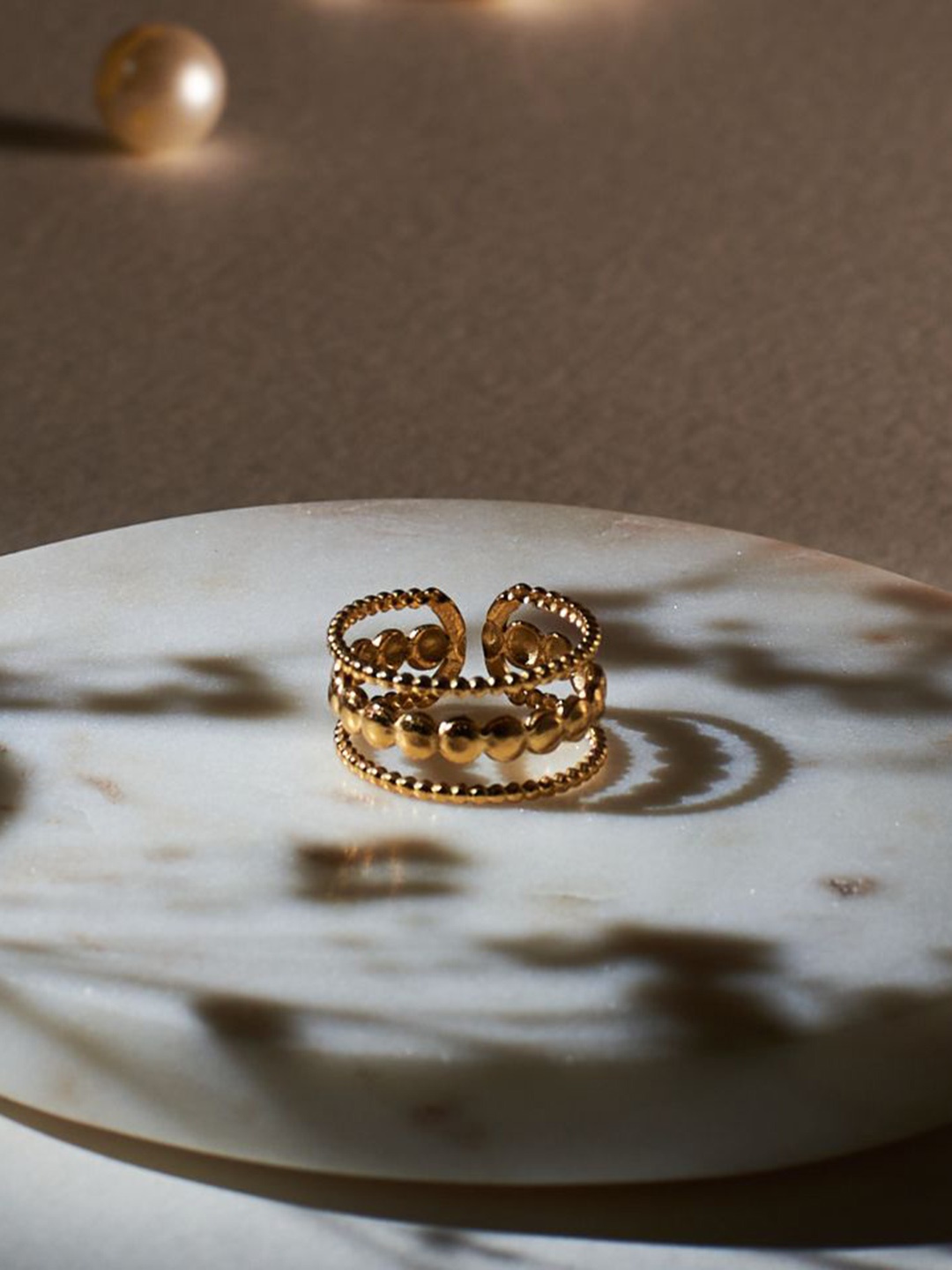 

SALTY Luxe Luster Finger Ring, Gold