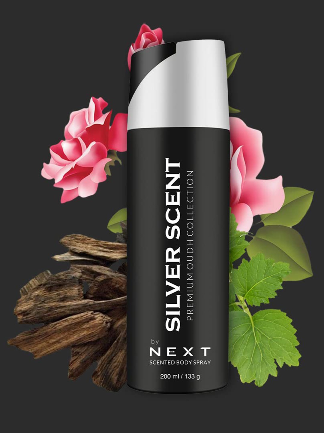 

NEXT CARE Men Silver Scent Long Lasting Scented Body Spray - 133 g, Black