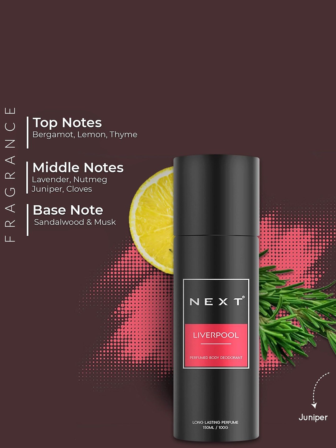 

NEXT CARE Next Liverpool Perfumed Body Spray - 100 g, Black