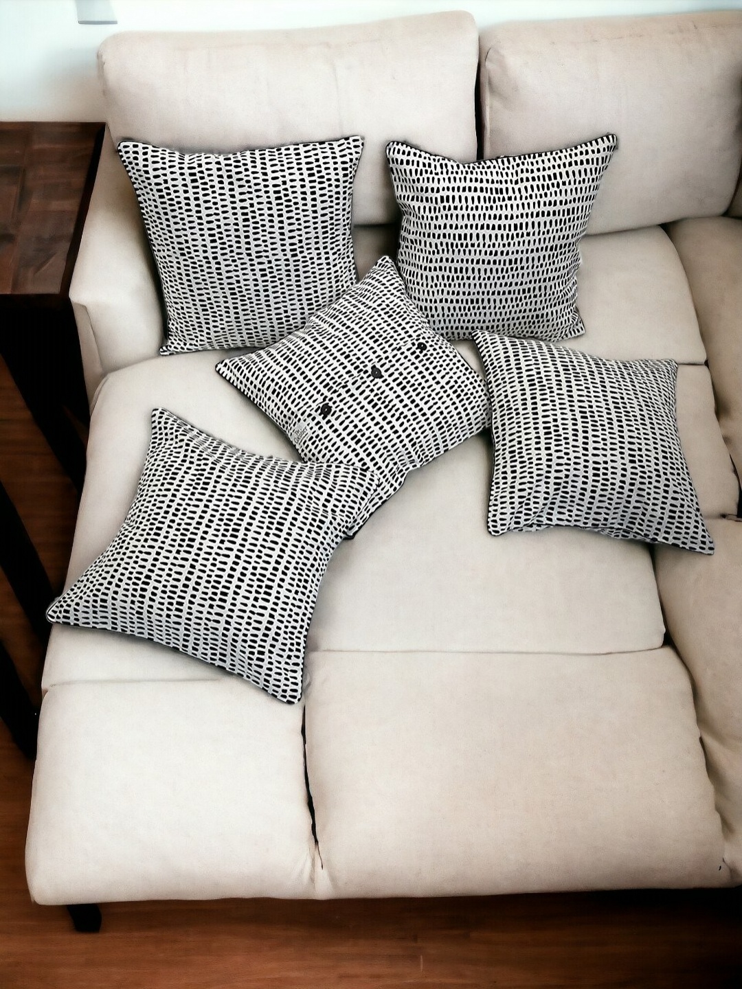 

THE COCOTIER Multicoloured Set of 5 Linen Cushion Covers, Multi