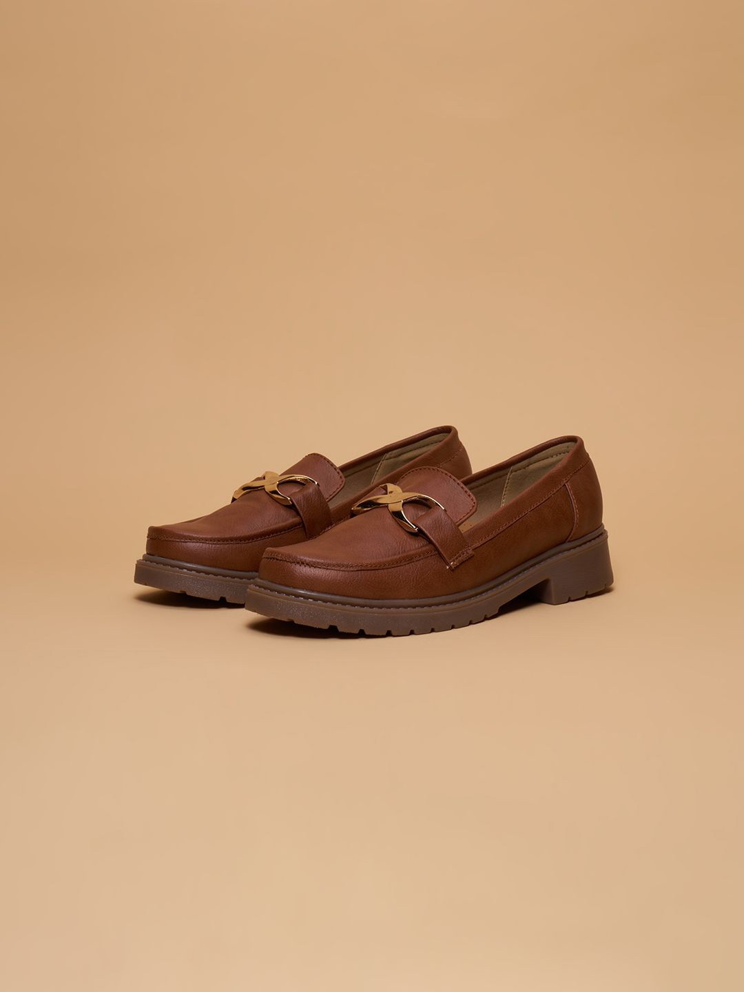 

ERIDANI Women Horsebit Loafers, Brown