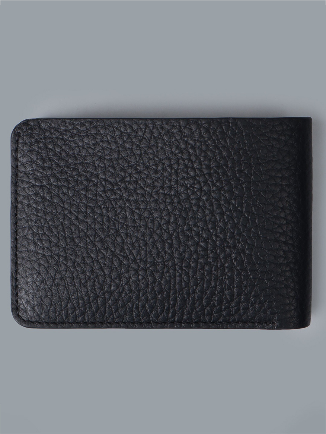 

OUTBACK Men Textured Leather Two Fold Wallet, Black