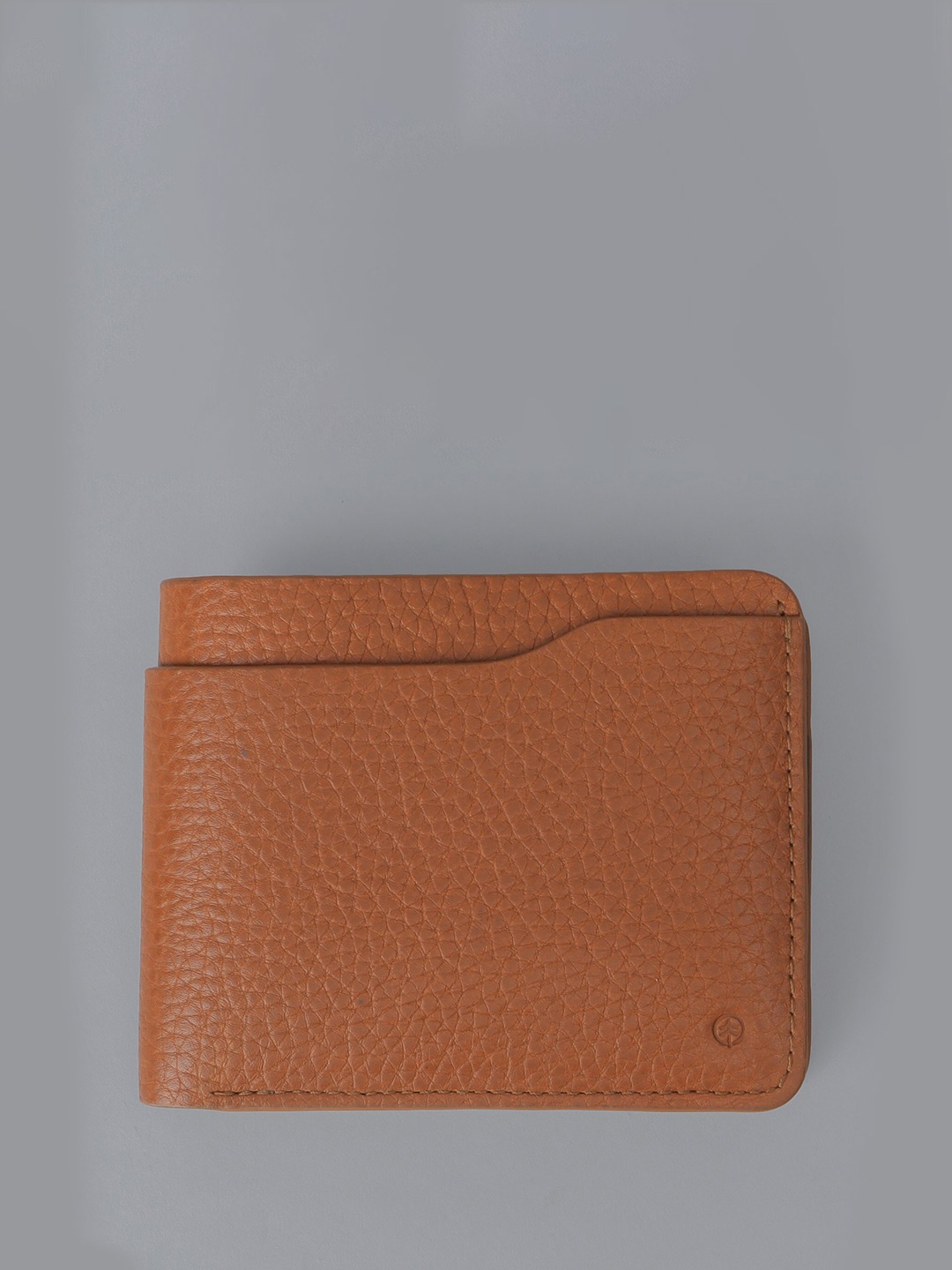 

OUTBACK Men Textured Leather Two Fold Wallet, Tan