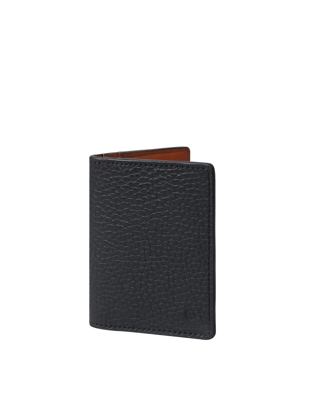 

OUTBACK Men Textured Leather Two Fold Wallet, Black