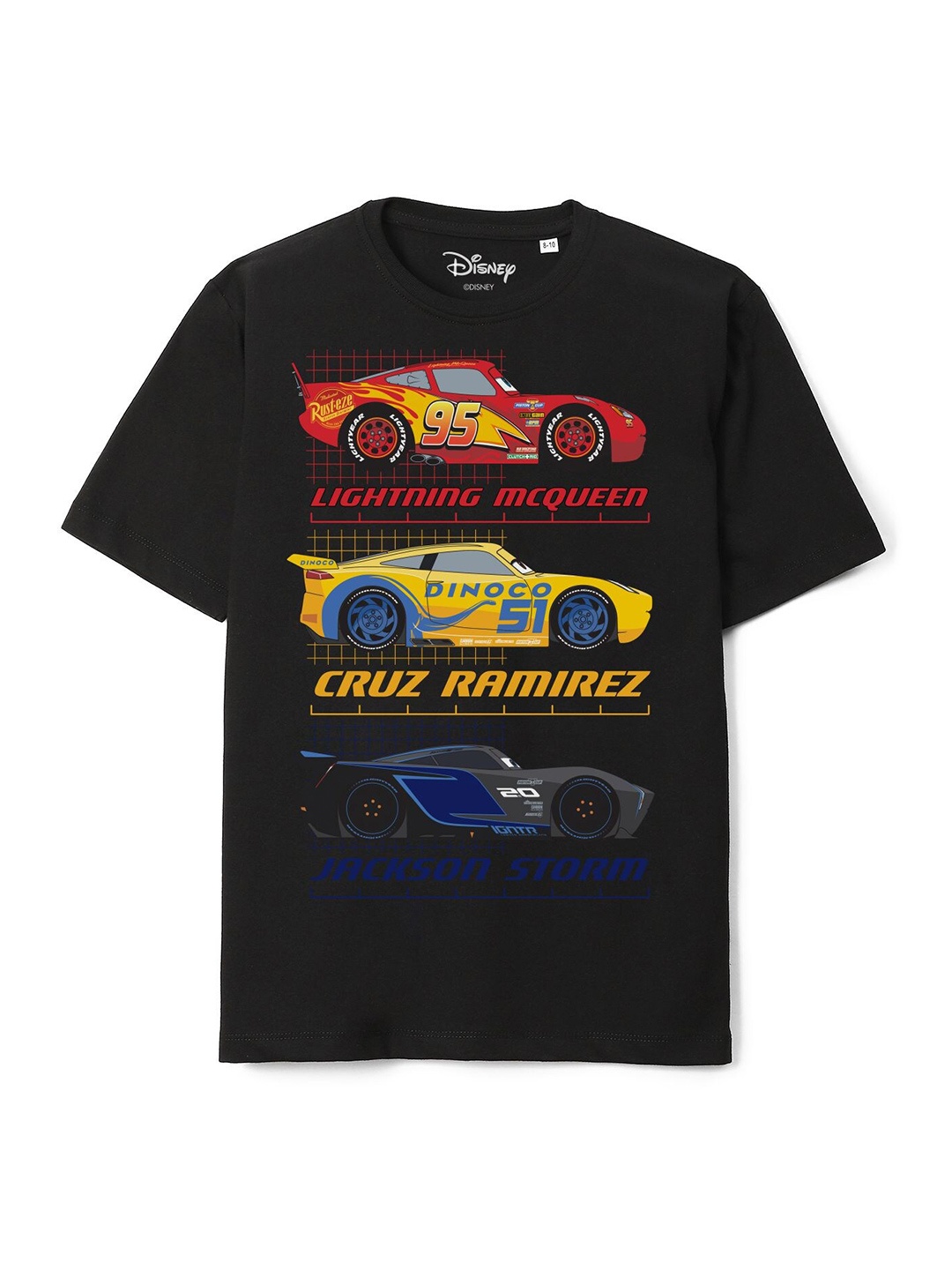 

Wear Your Mind Boys Cars Printed T-shirt, Black