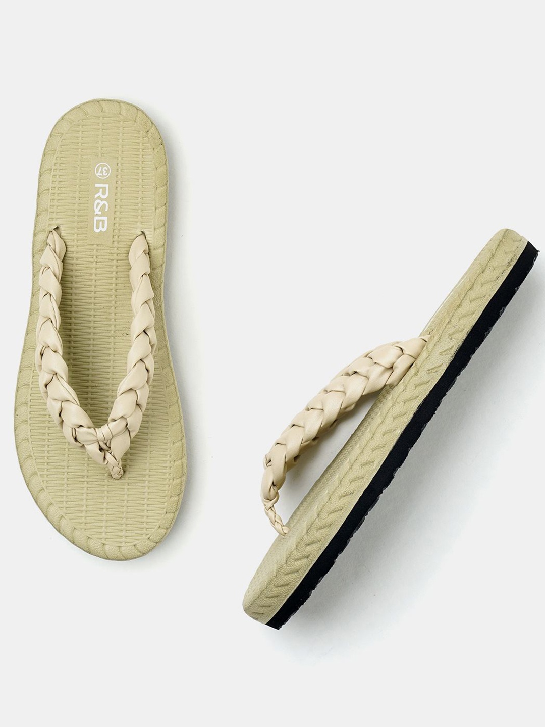 

R&B Women Thong Flip-Flops, White