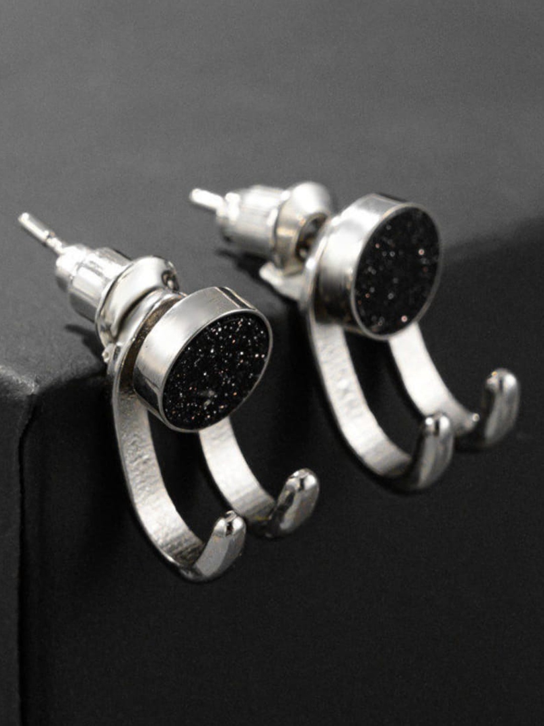 

SALTY Stainless Steel Contemporary Studs Earrings, Silver