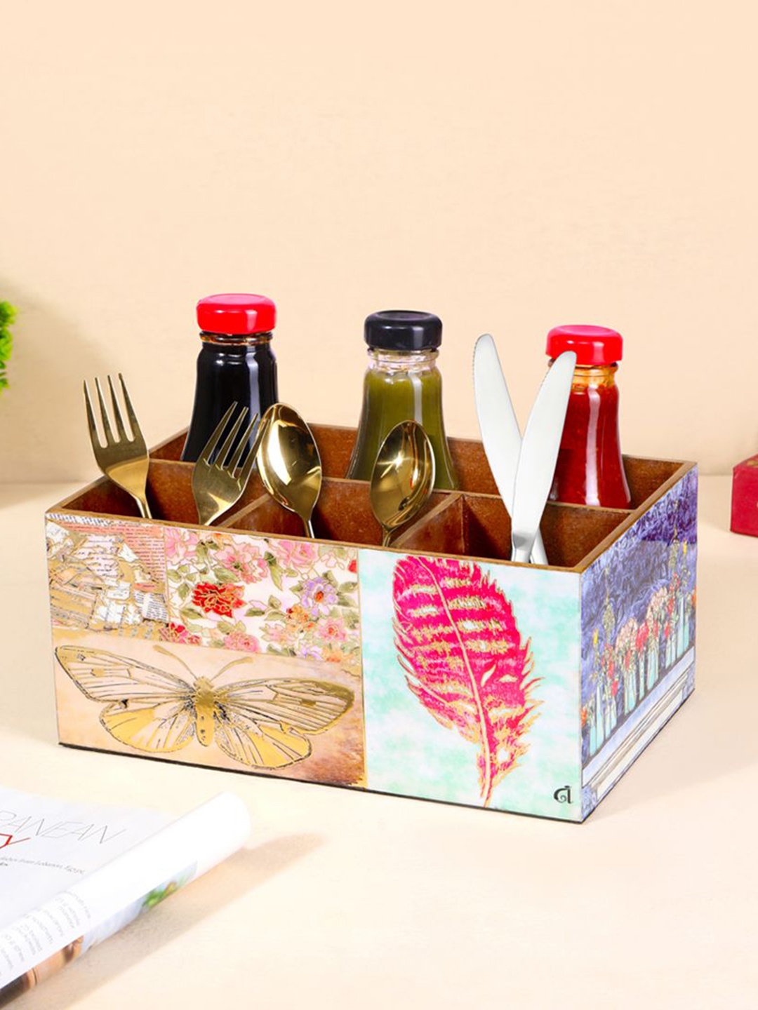 

THE HOME CO. Blue & Pink Printed Multi-Utility Organisers