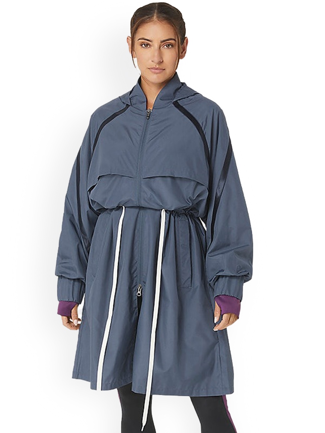 

ASICS NAGINO WOVEN LONG Sporty Jacket, Blue
