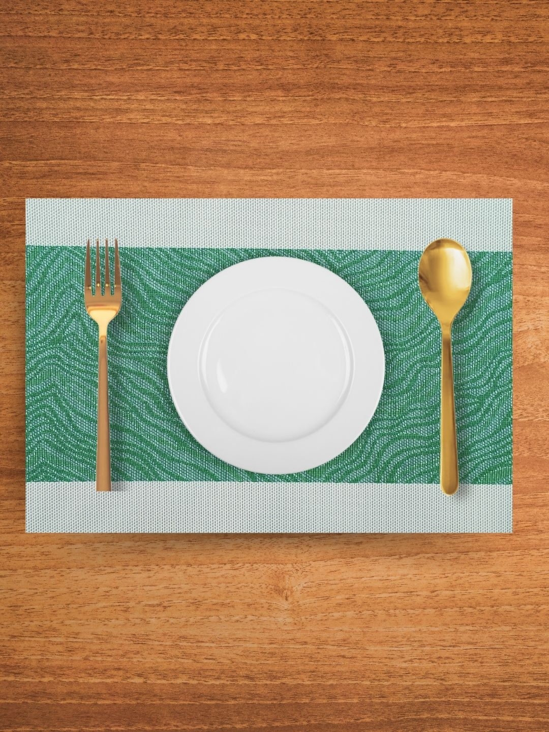 

UniKart Green 10 Pieces Rectangle Table Placemats