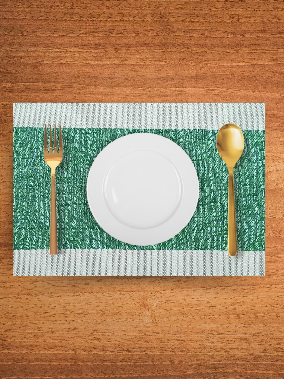 

UniKart Green & Blue 4 Pieces Printed Table Placemats