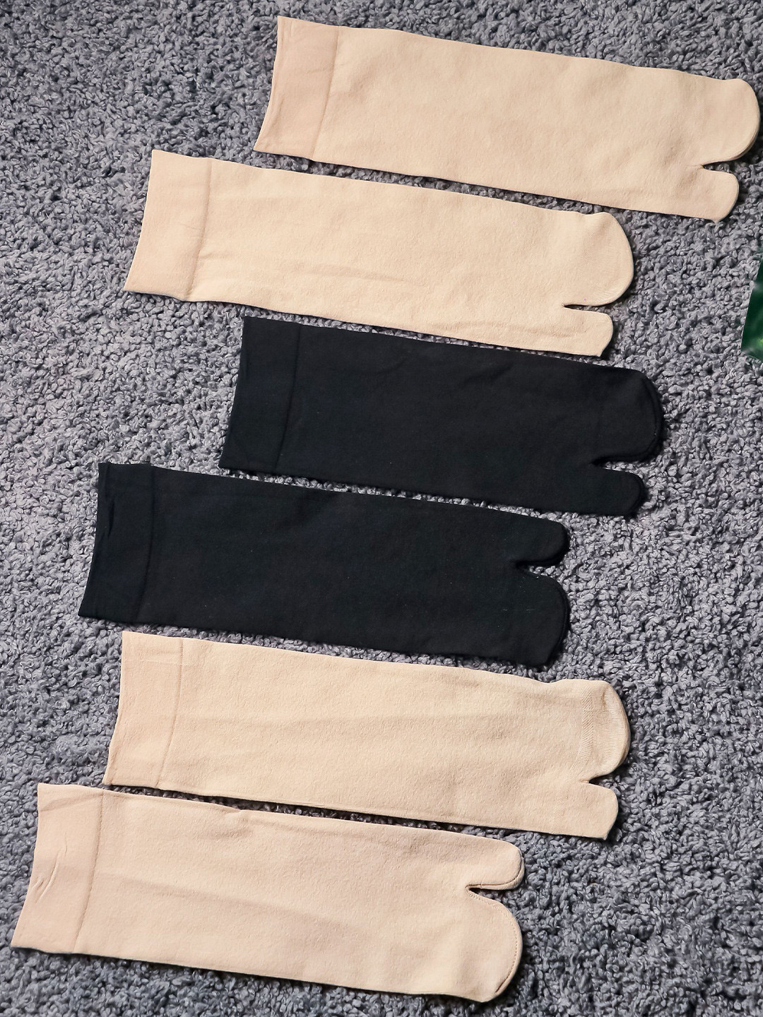 

Brauch Women Pack Of 6 Calf Length Socks, Nude