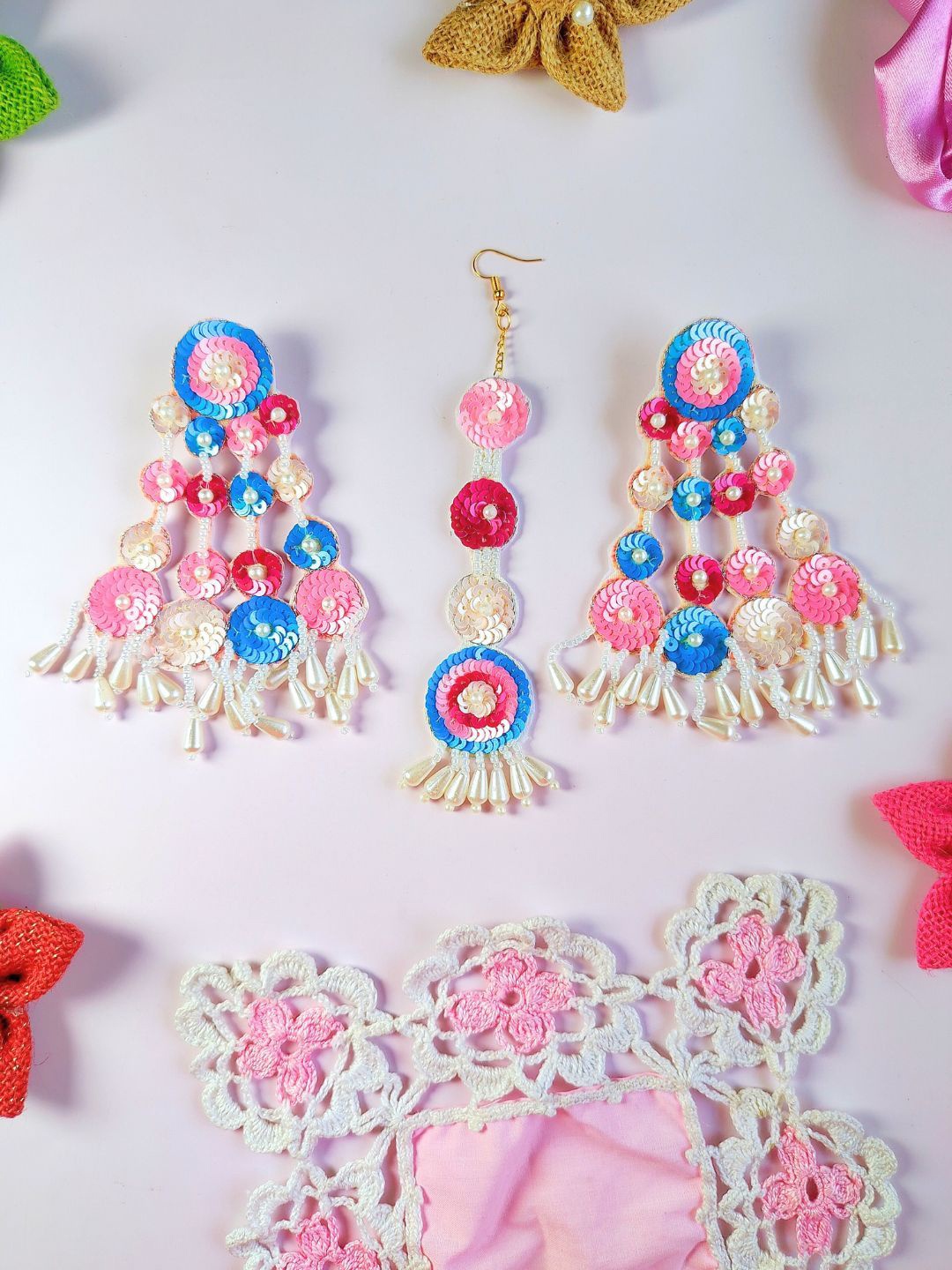 

Sangria Gold-Plated Beaded Jewellery Set